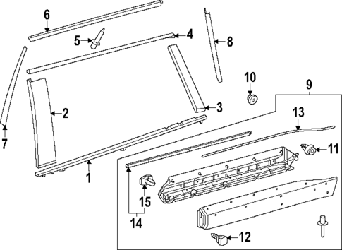 Exterior Trim - Rear Door for 2025 Lexus TX500h #0