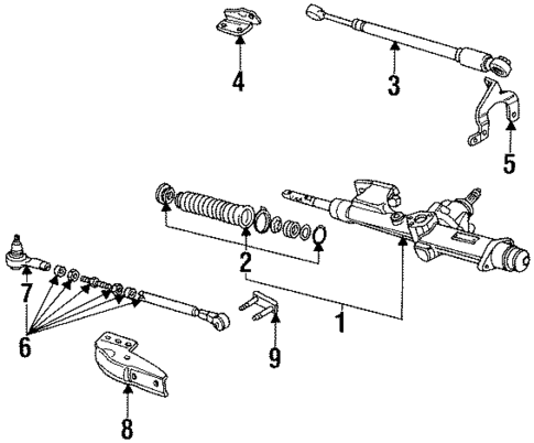 Steering Gear & Linkage for 1996 Audi Cabriolet #0