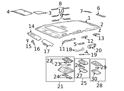 Sunroof for 2006 Lexus GX470 #1
