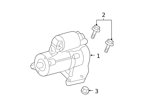 Starter for 2011 Ford Escape #1