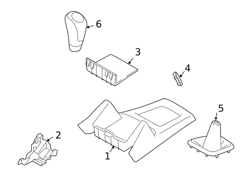 Shifter Trim for 2013 Subaru Forester #1