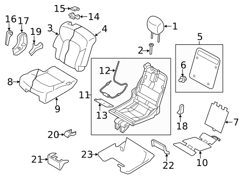 Second Row Seats for 2012 INFINITI QX56 #0