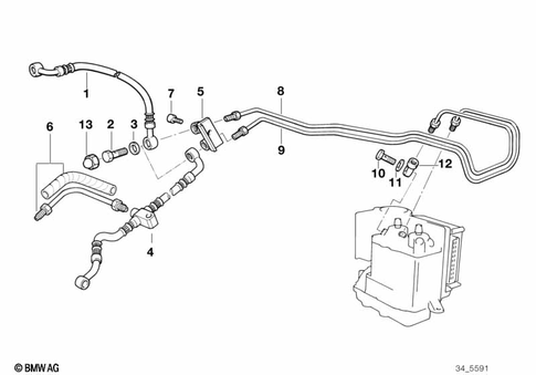 Brake Lines for 1995 BMW-Motorrad R 1100 RT #1