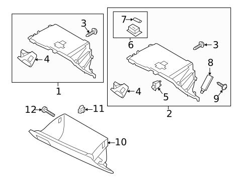 Glove Box for 2020 Kia Rio #0