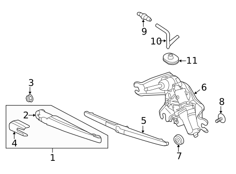 Wiper & Washer Components for 2015 Kia Soul EV #1