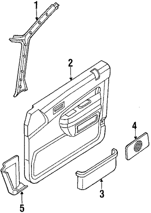 Interior Trim for 1991 Mazda MPV #0