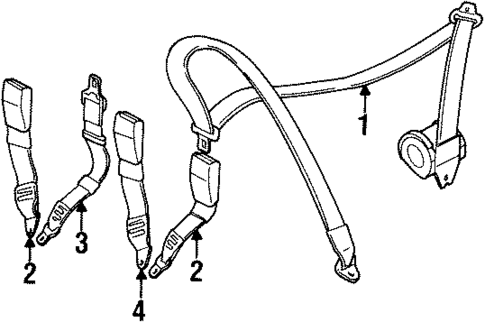 Seat Belt for 1998 BMW 318ti #0
