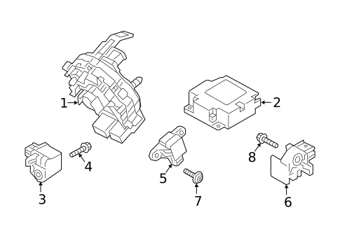 Air Bag Components for 2020 Hyundai Elantra #1