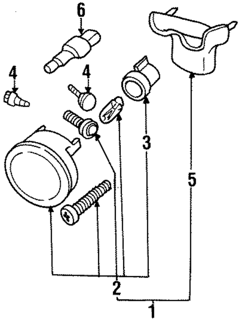 Fog Lamps for 1998 Pontiac Grand Prix #0