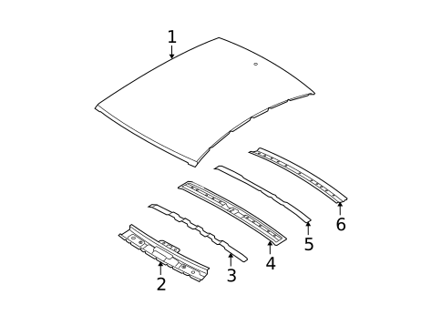 Roof & Components for 2009 Hyundai Elantra #0