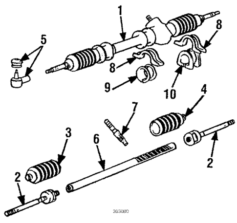 Steering Gear & Linkage for 1986 Dodge Colt #0