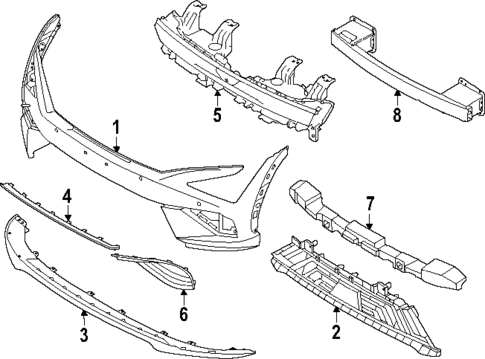 Bumper & Components - Front for 2025 Kia EV6 #0