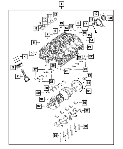 Cylinder Block for 2018 Jeep Grand Cherokee #0