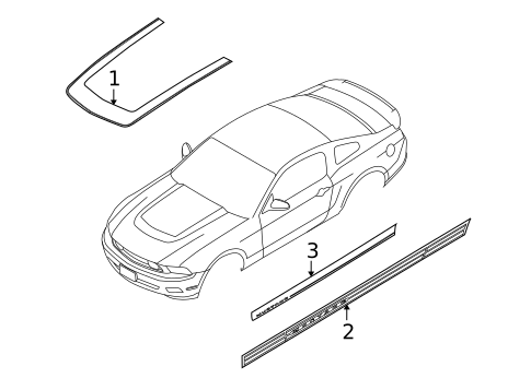 Stripe Tape for 2010 Ford Mustang #1