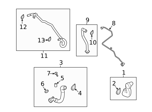 Hoses & Lines for 2020 Porsche Macan #1