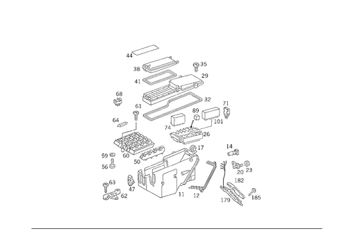 Fuse Cabinet, Fuse Box and Relay Unit for 1988 Mercedes-Benz 300CE #2