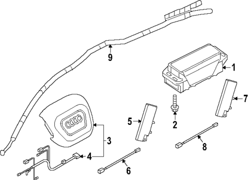 Air Bag Components for 2025 Audi SQ7 #0