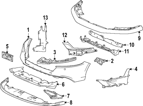 Bumper & Components - Front for 2024 Honda Accord #0