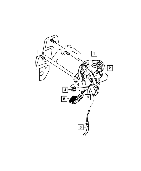 Parking Brake Level, Cables, and Rear Disc Park Brake Assembly for 2020 Ram 3500 #5