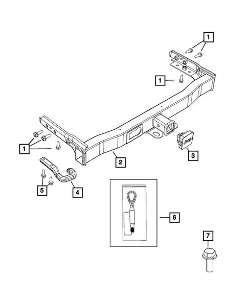 Trailer Tow and Tow Hooks for 2023 Jeep Cherokee #1