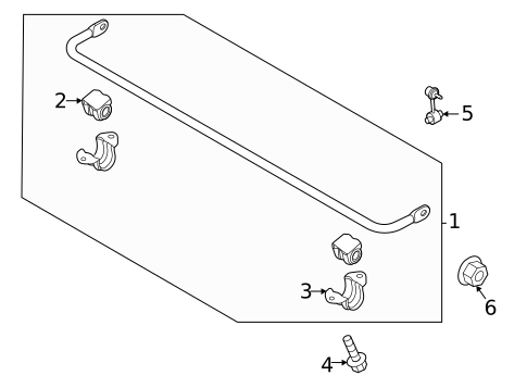 Stabilizer Bar & Components for 2022 Hyundai Sonata #1
