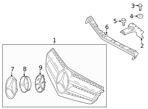 Grille & Components for 2014 Mercedes-Benz C63 AMG #0