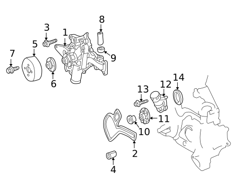 Water Pump for 2022 Mercedes-Benz GLS 63 AMG® #3