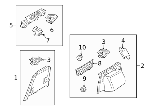 Interior Trim - Rear Body for 2023 Volvo V60 #2