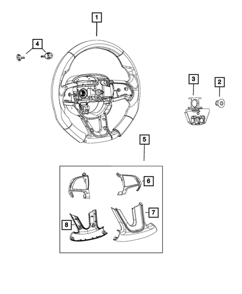 Steering Wheel for 2019 Chrysler 300 #1