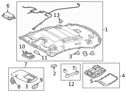 Interior Trim - Roof for 2017 Lexus RC300 #1