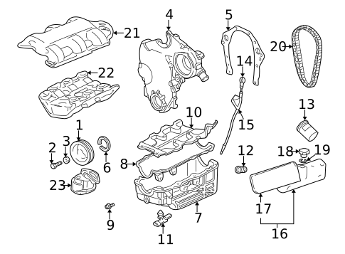 Engine Parts for 2001 Chevrolet Monte Carlo #0