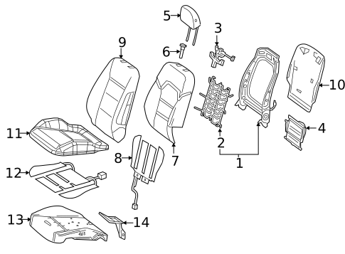 Driver Seat Components for 2017 Mercedes-Benz Metris #3
