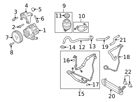 Pump & Hoses for 2010 Audi S4 #0