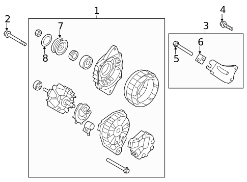 Alternator for 2016 Kia Soul #1