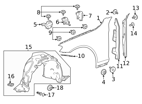 Fender & Components for 2020 Mercedes-Benz S65 AMG #0
