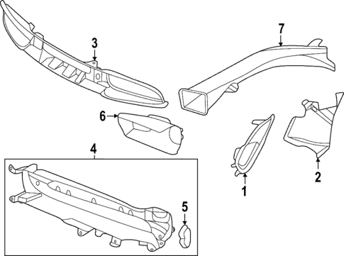 Grille & Components for 2023 Porsche Taycan #0