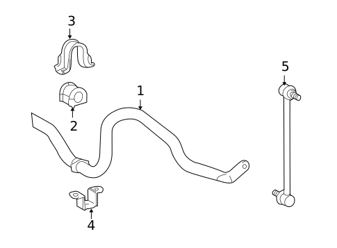 Stabilizer Bar & Components for 2012 Lexus RX350 #0