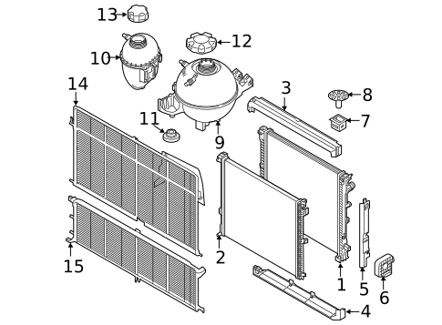 Radiator & Components for 2022 BMW X3 #0