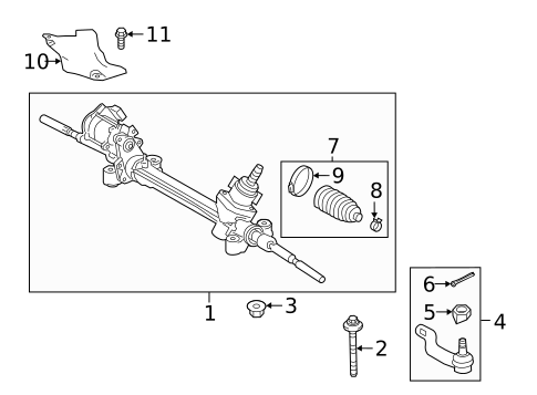 Steering Gear & Linkage for 2022 Lexus NX350h #0