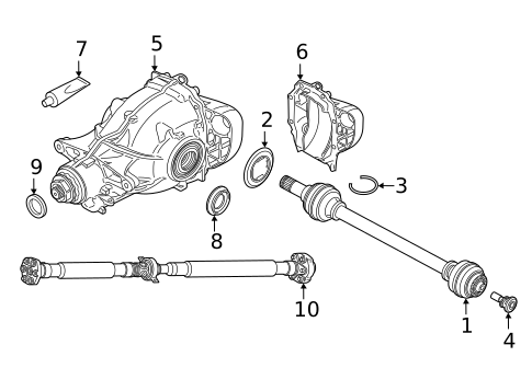 Axle & Differential for 2023 BMW 330i #12