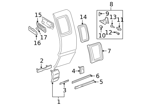 Lighting - Interior for 2000 Chevrolet S10 #1