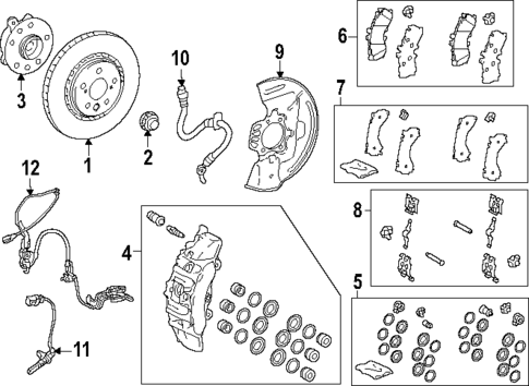 Anti-Lock Brakes for 2023 Lexus RX500h #3