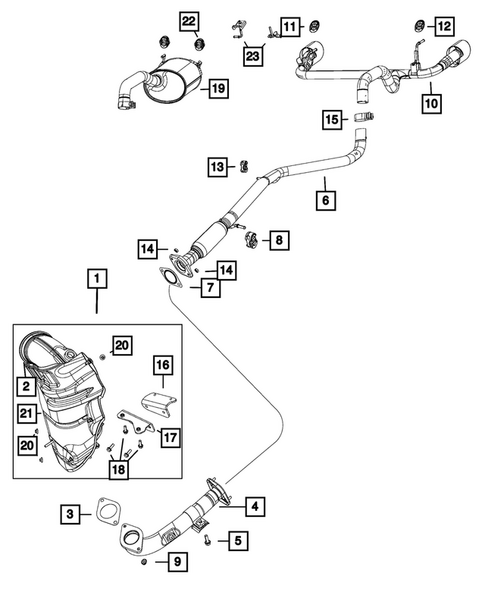 Exhaust System for 2016 Fiat 500 #0