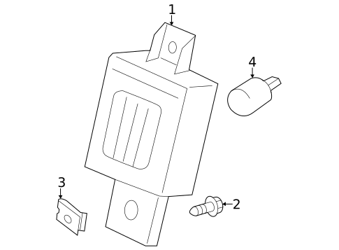 License Lamps for 2018 GMC Sierra 1500 #12