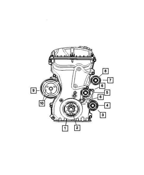 Pulleys and Related Parts for 2009 Chrysler Sebring #0