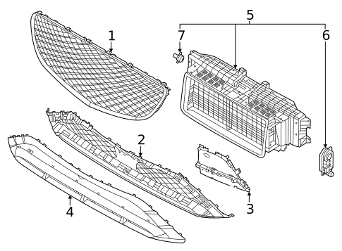 Grille & Components for 2023 Genesis GV70 #1