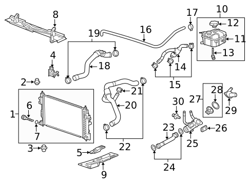 Radiator & Components for 2012 Buick Regal #0