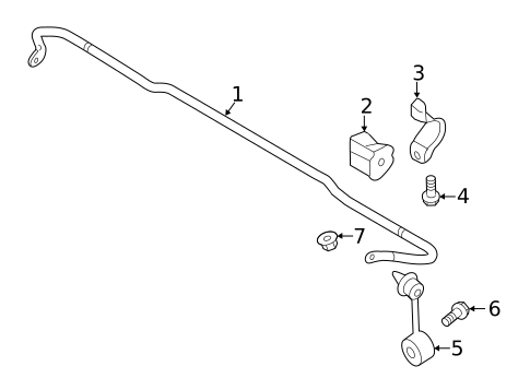 Stabilizer Bar & Components for 2020 Subaru Ascent #1