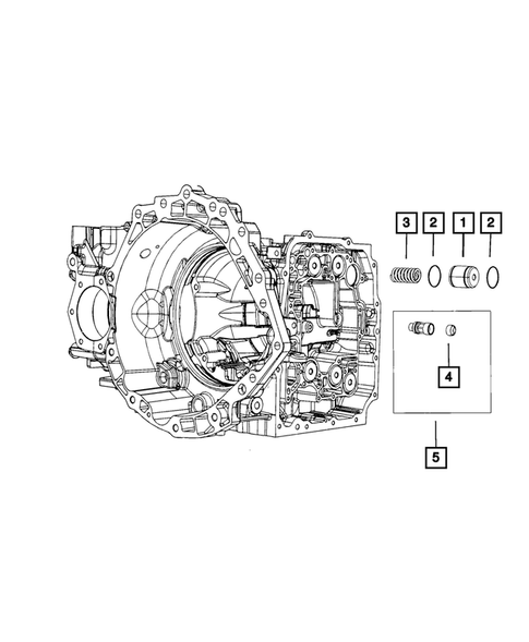 Valve Body, Accumulator, Solenoid and Parking Sprag for 2011 Dodge Journey #2