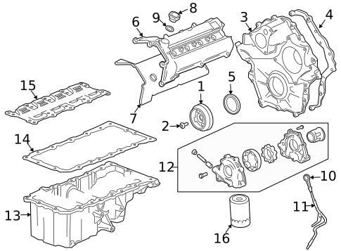 Engine Parts for 2008 Cadillac SRX #0
